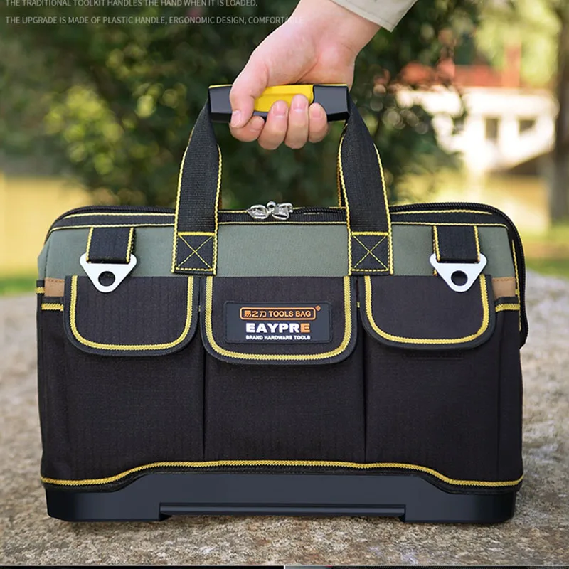 New 1680D Oxford Cloth Carpenter Tools Bag Multifunctional Tool Waterproof Wrench Pouch Electrician Working Function Tool Bag