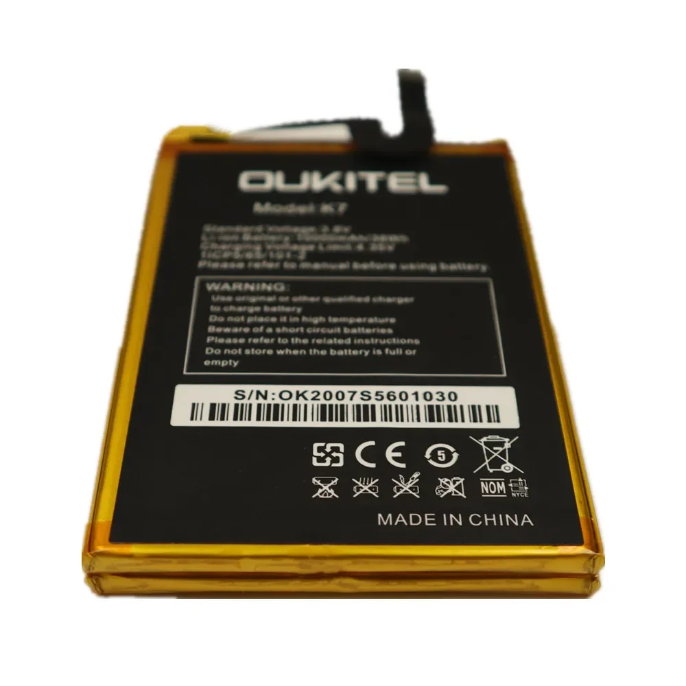 Оригинальный аккумулятор емкостью 10000 мАч для мобильных телефонов Oukitel K7 Power +