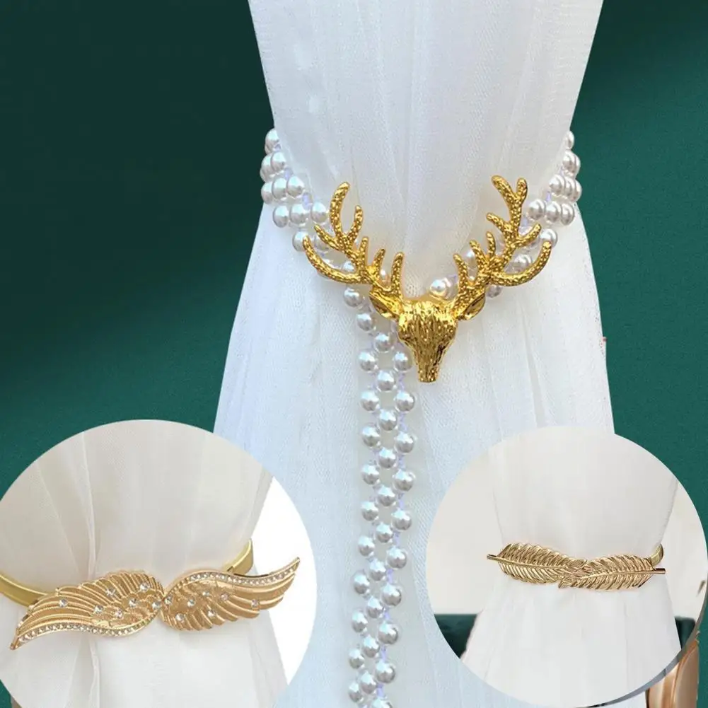 

Fashion Curtain Holder Texture Gloss Polishing Process Fadeless Angel Elk Curtain Holder Curtain Buckle Curtain Clip