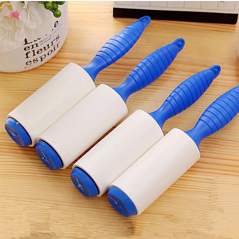 New 1 Roll 30/40 Sheets With Handle Brush Dust Remover Sticky Clothes Pet Dog Hair Fabric Fluff Roller Cleaner Accessories