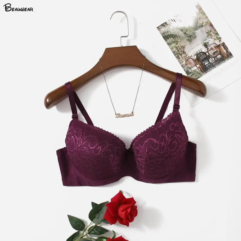 

Привлекательный кружевной бюстгальтер beauwear с бабочками, Бюстгальтеры без вкладышей для женщин, без бретелек, бюстгальтер 95d, европейский ст...