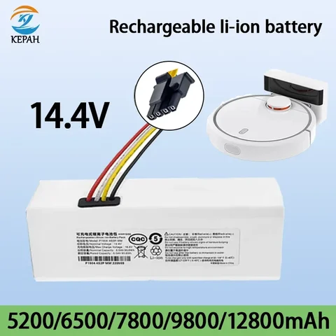 Аккумулятор высокой емкости для робота-уборщика 1C P1904 4S1P мм Mijiami, батарея для робота-уборщика G1, 14,4 В