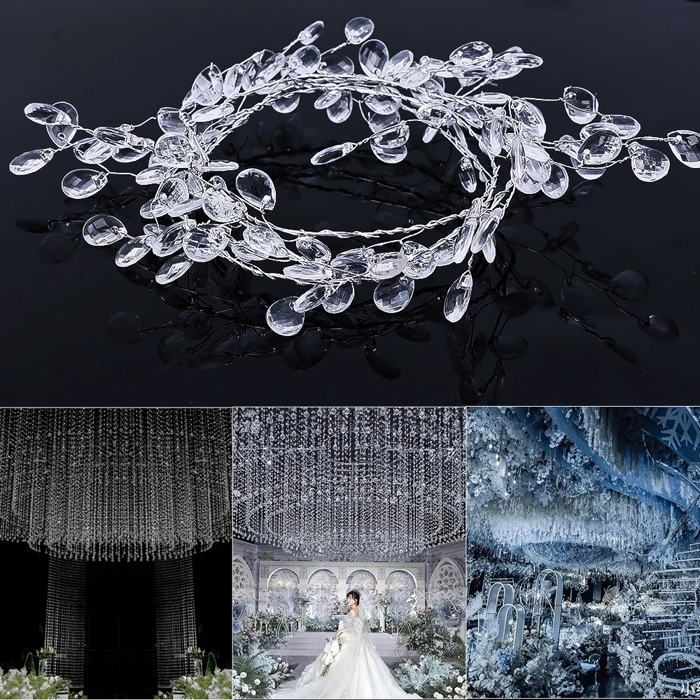 

Wedding Decoration Crystal Beads/ Flat Drop Beads & Rhinestone Beads & Flat Drop Ornaments/ Simulation Crystal Beaded Decorative