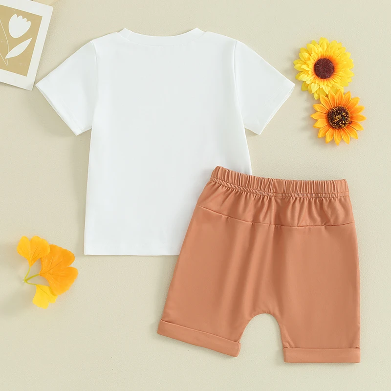 Летняя одежда для маленьких мальчиков и девочек футболка с короткими рукавами