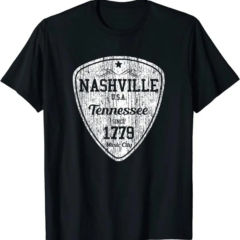 Фото Новая лимитированная футболка с изображением гитарного медиатора Nashville Country Music City №1