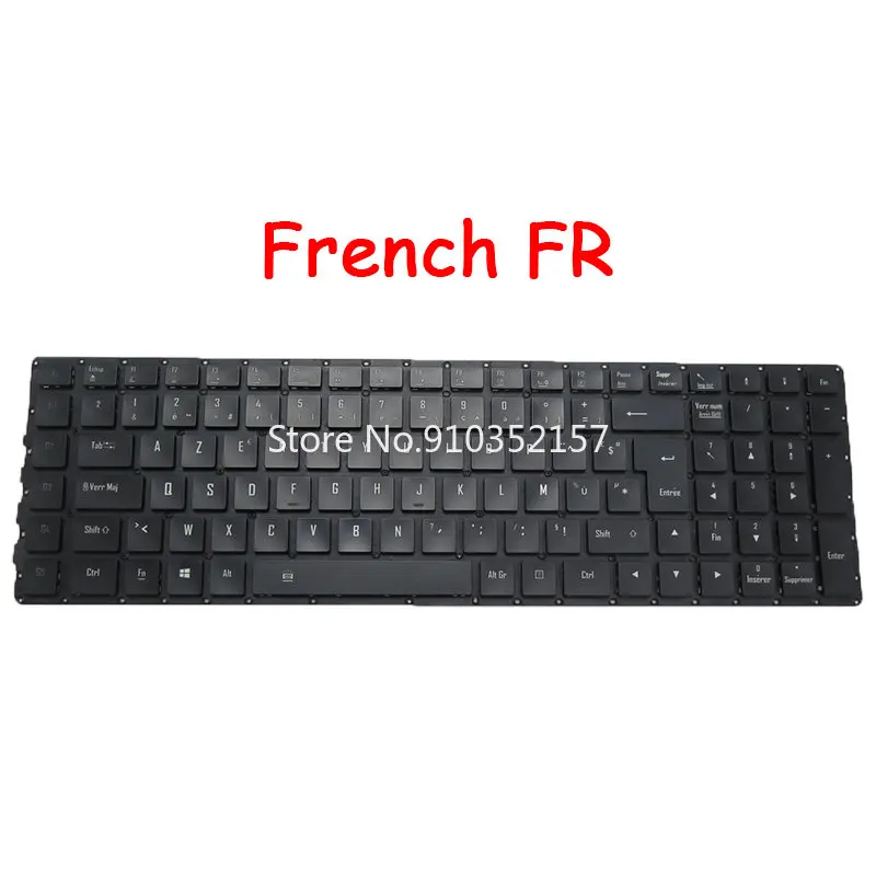 Клавиатура для ноутбука US GR IT KR SP Gigabyte X5 MD V7 V8 X7 DT немецкий черный без рамки