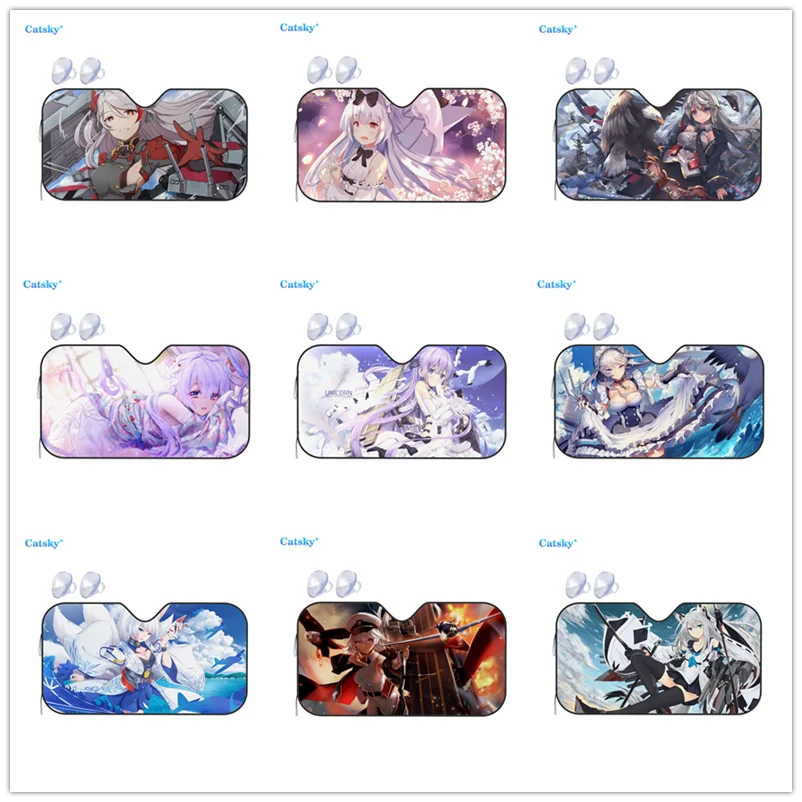 

Чехол на лобовое стекло автомобиля с принтом аниме, солнцезащитный козырек для седана, грузовика, внедорожника, складной блок, УФ-лучи