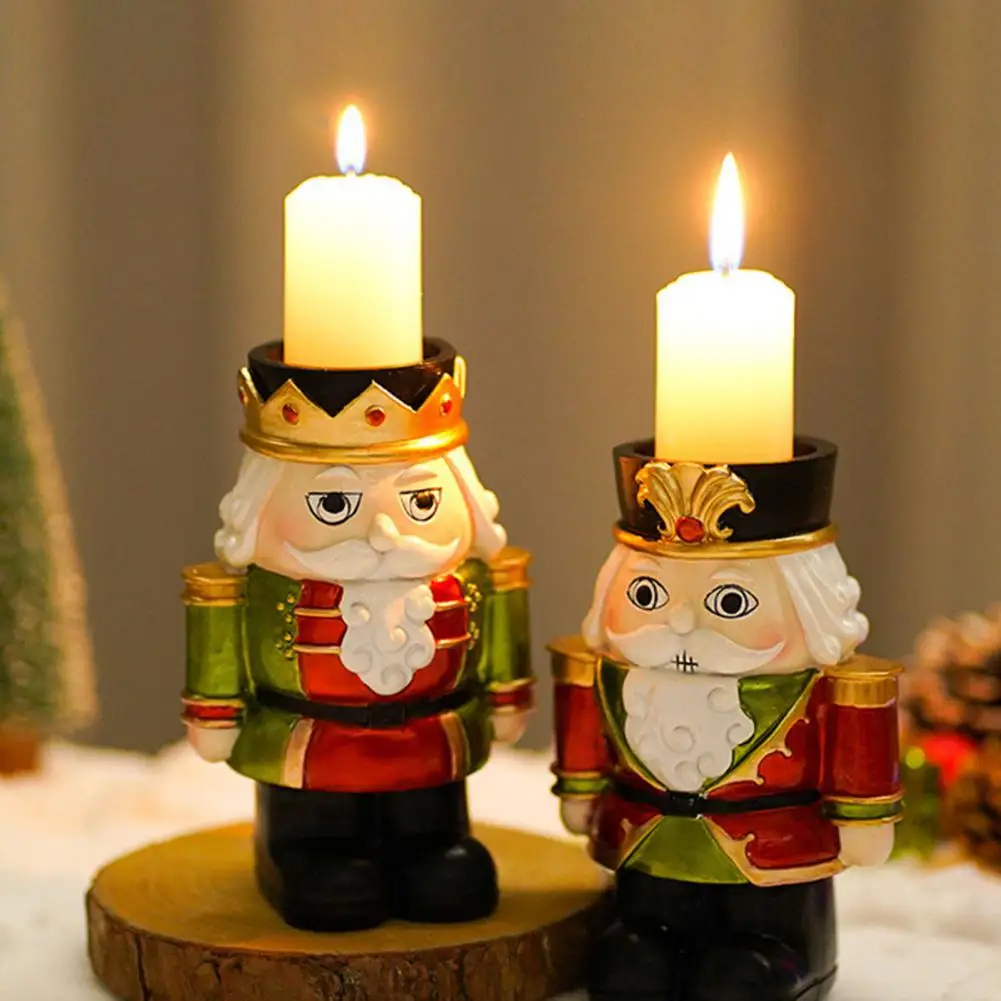 

Рождественский подсвечник милые красочные фигурки для гайковертов для домашнего декора, гайковерт, миниатюрные рождественские украшения