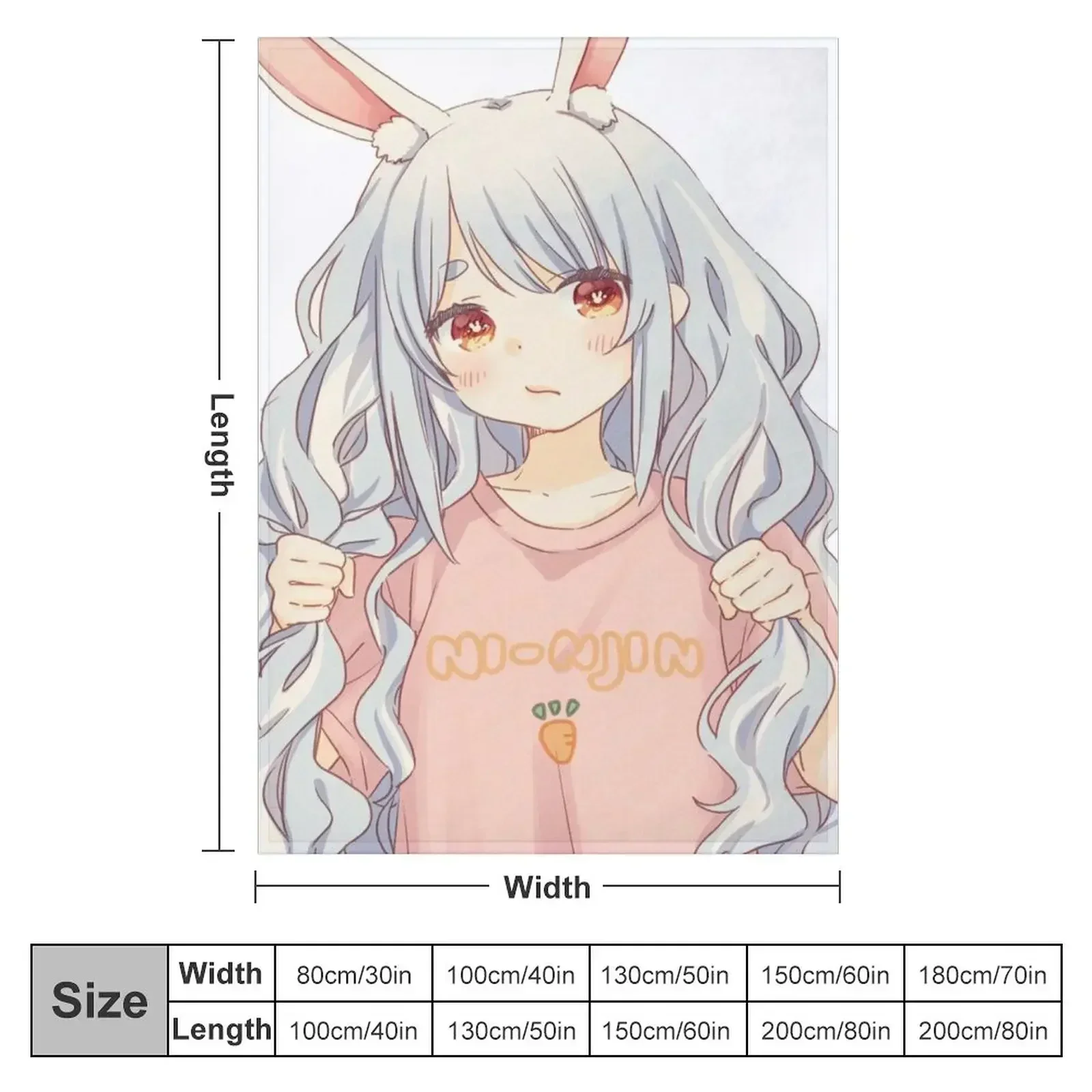 Одеяло Usada Pekora плюшевое