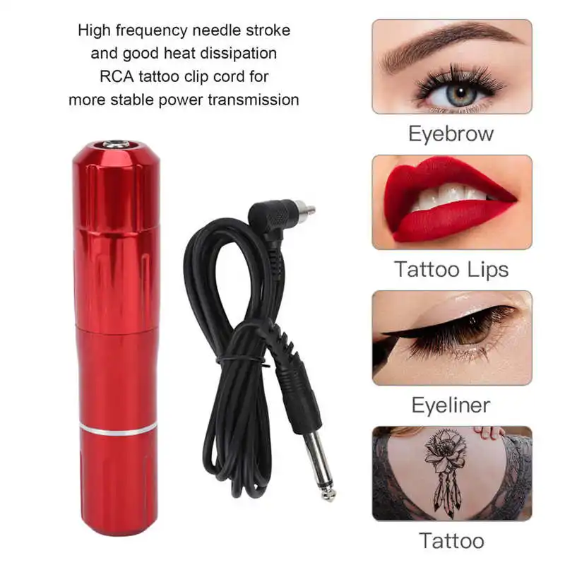 

Strong Motor Tattoo Machine Pen Aluminium Alloy Interface Shader Liner Tattoo Motor Machine with Clip Cord Tattoo Pen