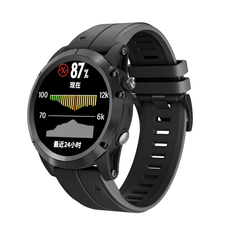 

Ремешок для смарт-часов Garmin Fenix 7 7X 6 6X 5X 5 3HR Forerunner 935 945, быстросъемный силиконовый браслет, 22 мм 26 мм