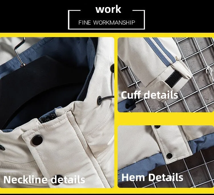 Winter New Men Solid Color Parkas Quality Brand Men's Stand Collar Warm Thick Jacket Male Fashion Casual Parka Coat