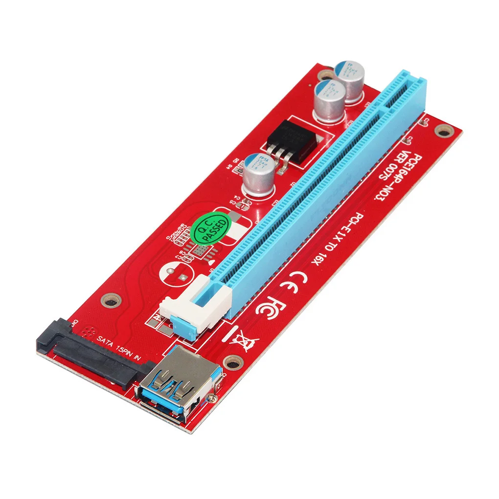 

Плата расширения PCI-E SATA 15pin, плата расширения интерфейса питания USB 3 0, PCI-E 1x до 16X, адаптер 4-контактный PCI-E, карта расширения