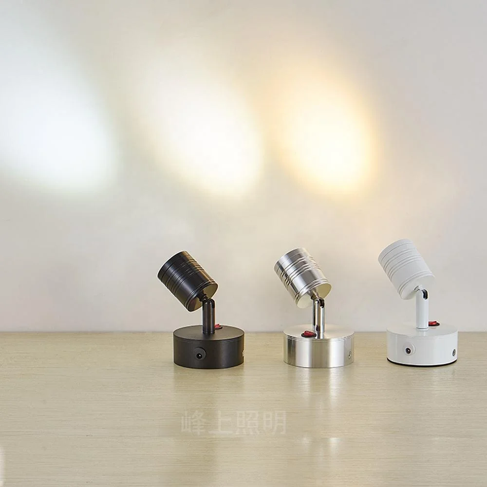 

LED Rechargeable Spotlight Jewelry Counter Emergency Showcase Wireless Spotlight 3W Spreading Spotlight