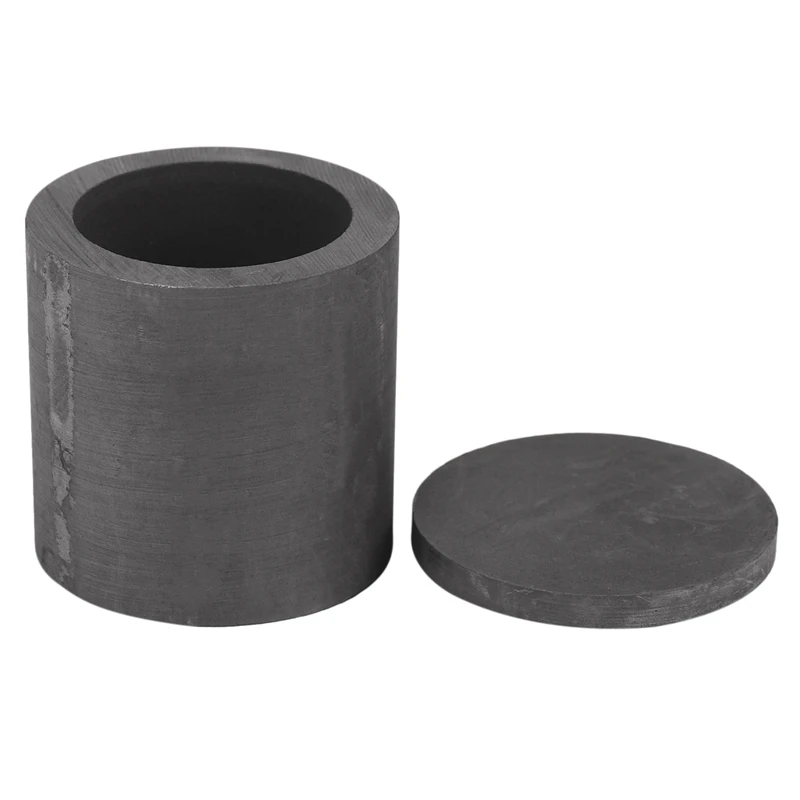 

HOT-6X High Purity Graphite Melting Crucible Casting With Lid Cover 40X40mm For Silver&Black