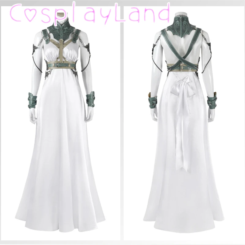 Костюм для косплея из игры FF 7 Tifa Aerith Yuffie платье без бретелек розы наряд с