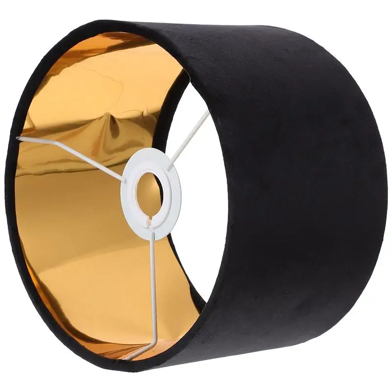 

Exquisite Cloth Craft Lampshade Decorative Lamp Cover Velvet Gold Lined Fabric Table Lamp Shade Light Cover Accessory