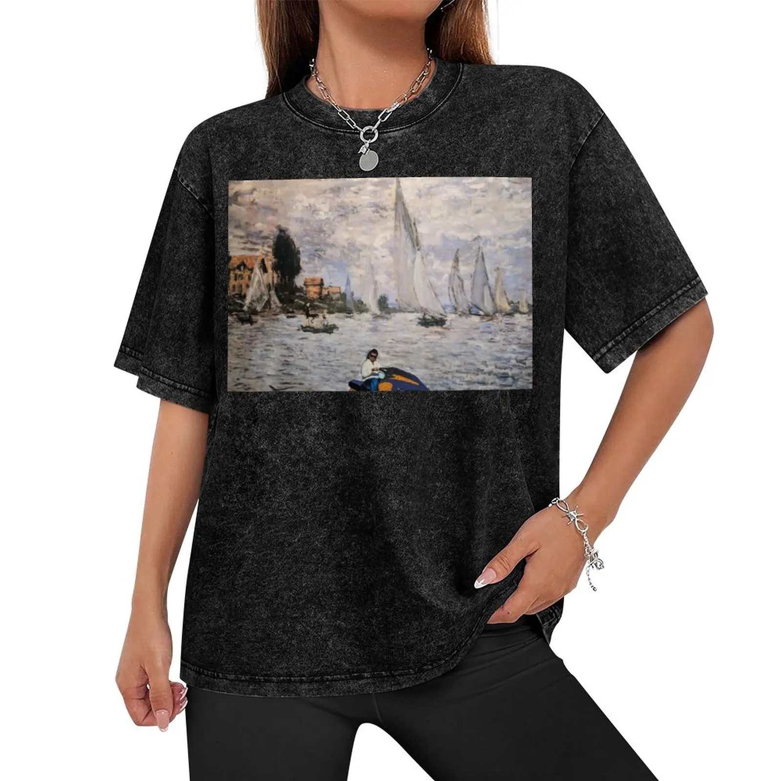 Футболка Kenny Powers Through a Monet быстросохнущая мужская футболка с синим замком в