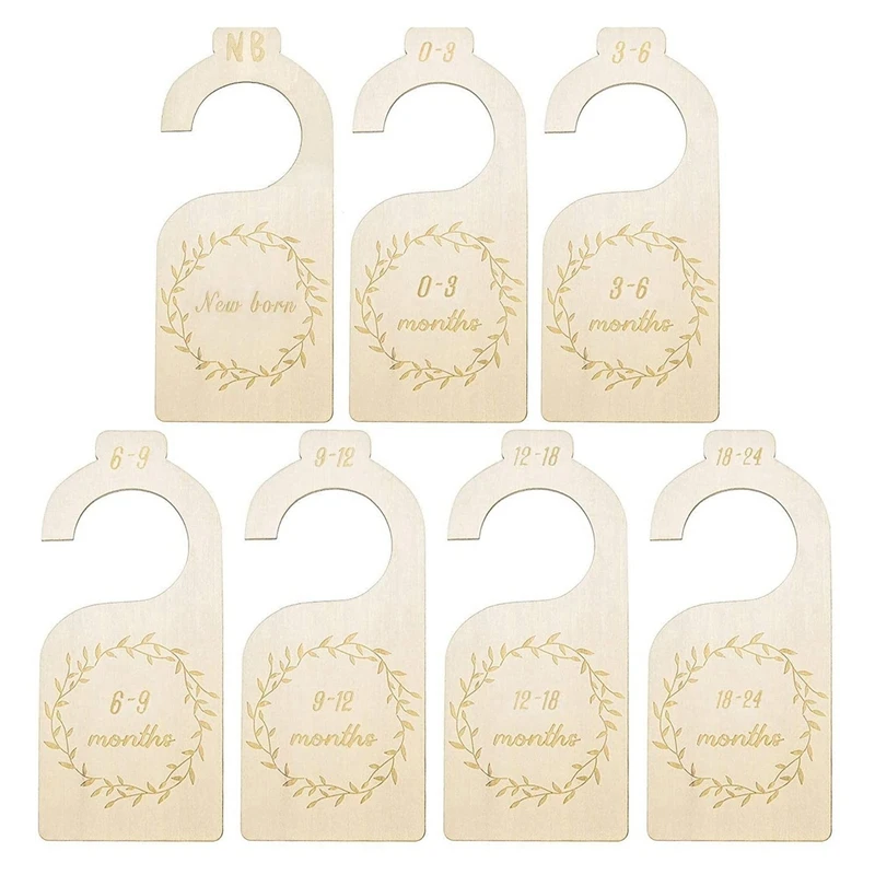 

7 шт., деревянные разделители для детской одежды