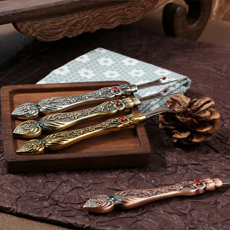 Винтажный резак для ниток расширитель швов распаковщик ручка шитья крестиком