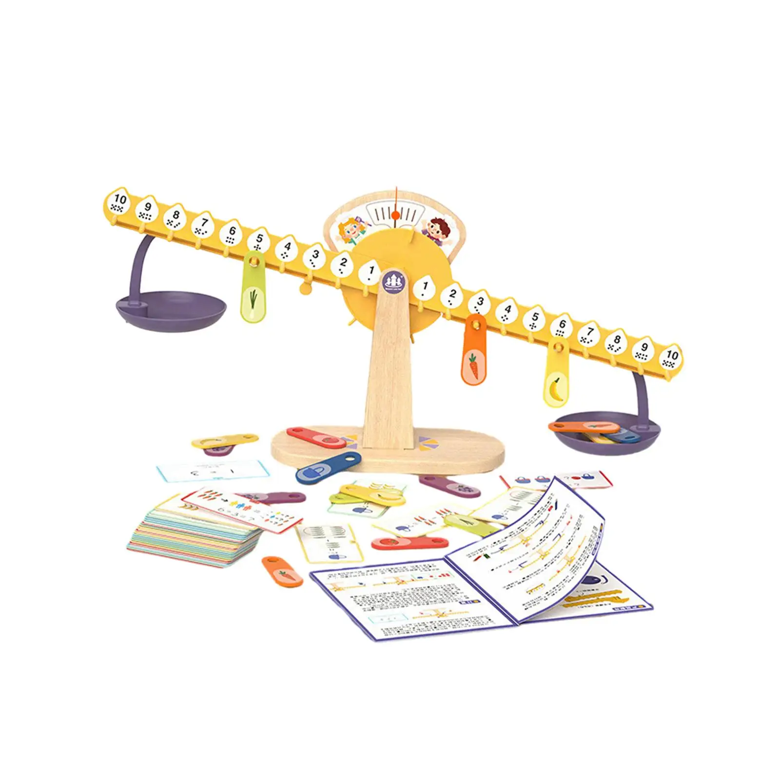 

Math Balance Fine Motor Skill Educational Montessori Toy Math Learning Game for Early Math and Number Concepts for Kindergarten