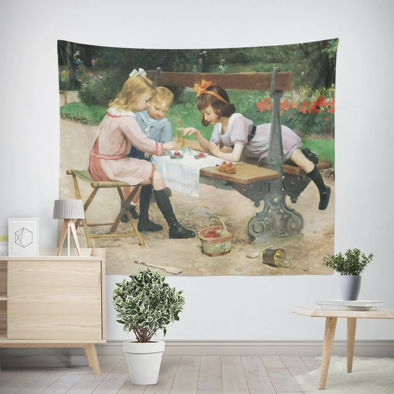 Домашние украшения животные ландшафтный стиль комнатный декор настенный