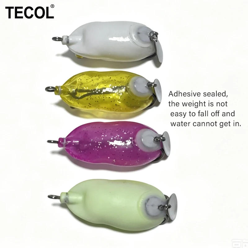 Фото TECOL 3 шт. 6 см 15,5 г Приманка-лягушка для поверхностной ловли со встроенным крючком и грузилом Thunder Frog, рыболовная приманка-воблер для щуки, змееголова, окуня №2