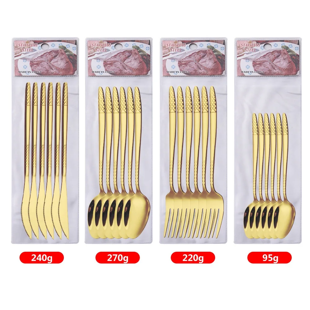 Stainless Steel Tableware Sold Separately 6 Pieces Of Dragon