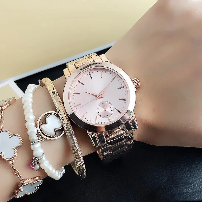 Brand Wrist Watches Women Girl Ladies Style Quartz Casual Steel Metal Band Clock m82