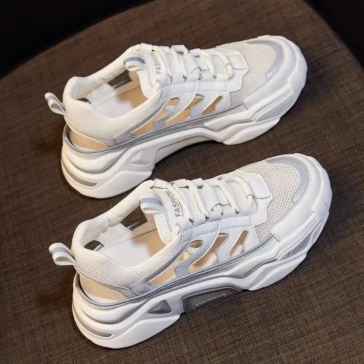 

Модная женская обувь 2022, женские кроссовки на толстой подошве без завязок, женские кроссовки для бега