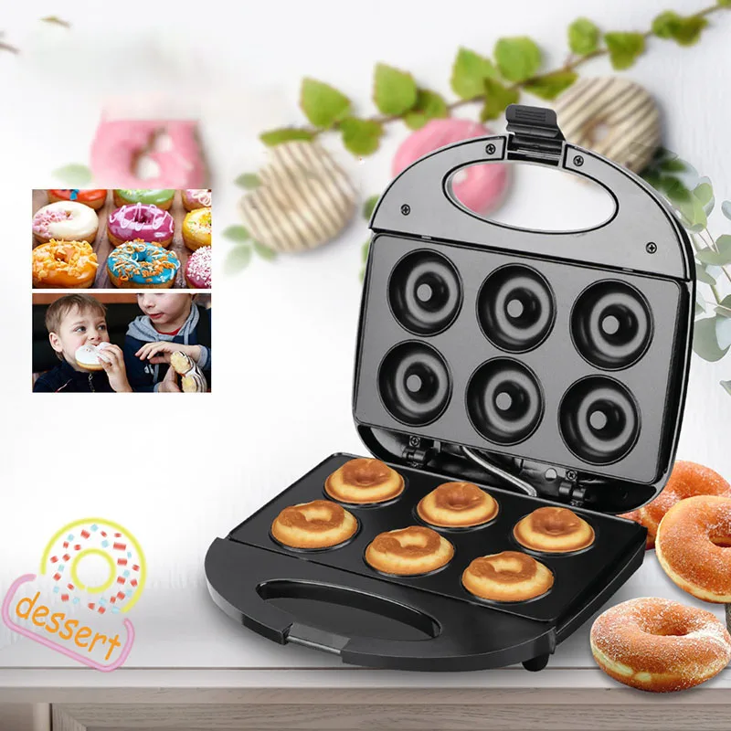 

Donut Maker Home Breakfast Donut Machine Automatic Mini Round Cake Machine Electric Baking Pan Light Food Machine