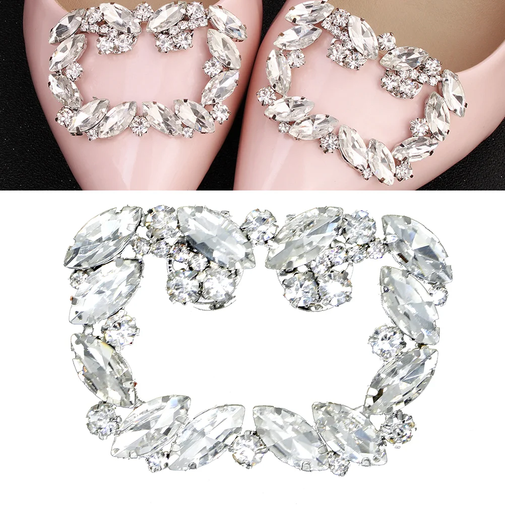 

Crystal Shoe Clip Pearl Wedding Shoes Bridal Clips Strap Buckle Rhinestone Charms