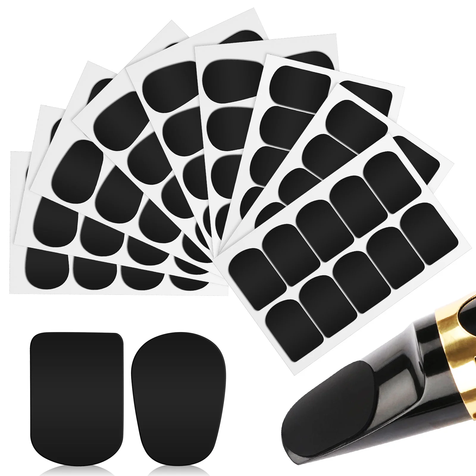 

94 Pcs Sax Cushion Bass Clarinet Patch Pads Food Grade Silicone Mat Saxophone
