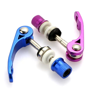 1pc Bicycle Universal Seat Post Clamp Aluminium Quick Release Bolt Mountain Bike Seat Tube Clamp Bicycle Repair Tool Accessories