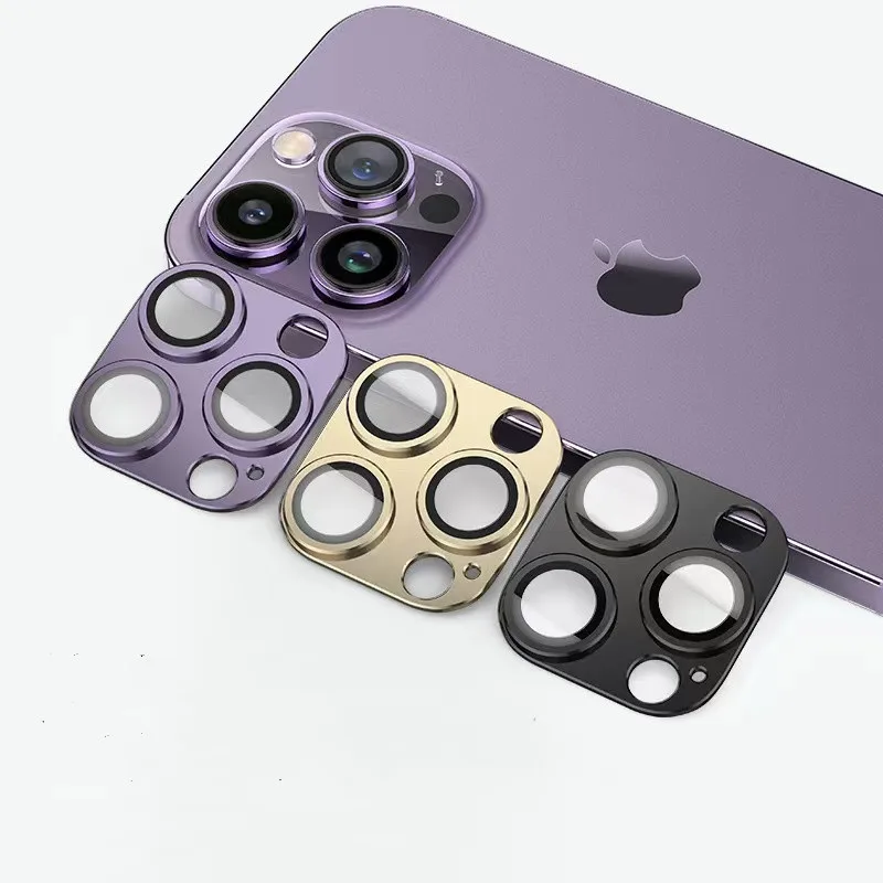 

For iPhone 14 Metal Camera Lens Full Cover Glass For iPhone 14pro max Case Back Len Protector For iPhone 14pro