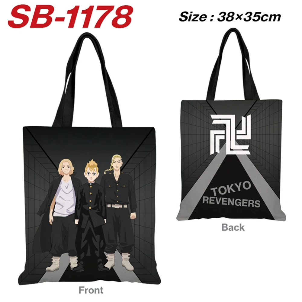 

Anime Tokyo Revengers Shopping Bag Cartoon Handbags Canvas Satchel Printing Shoulder Bags Student Schoolbag Travel Storagebag