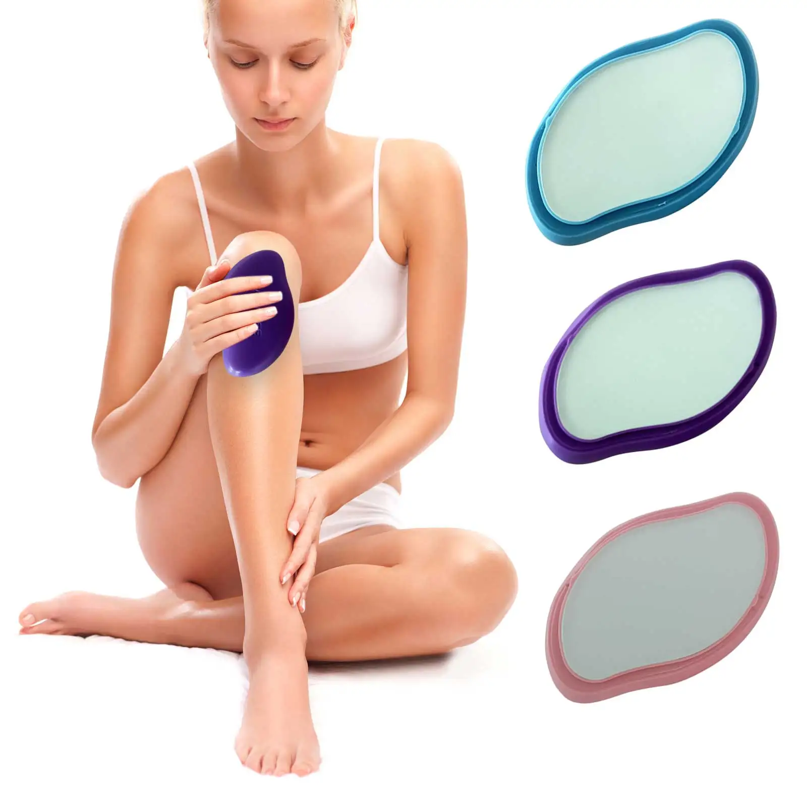 

New Painless Physical Hair Removal Epilators Crystal Hair Erase Safe Easy Cleaning Reusable Body Beauty Depilation Tool