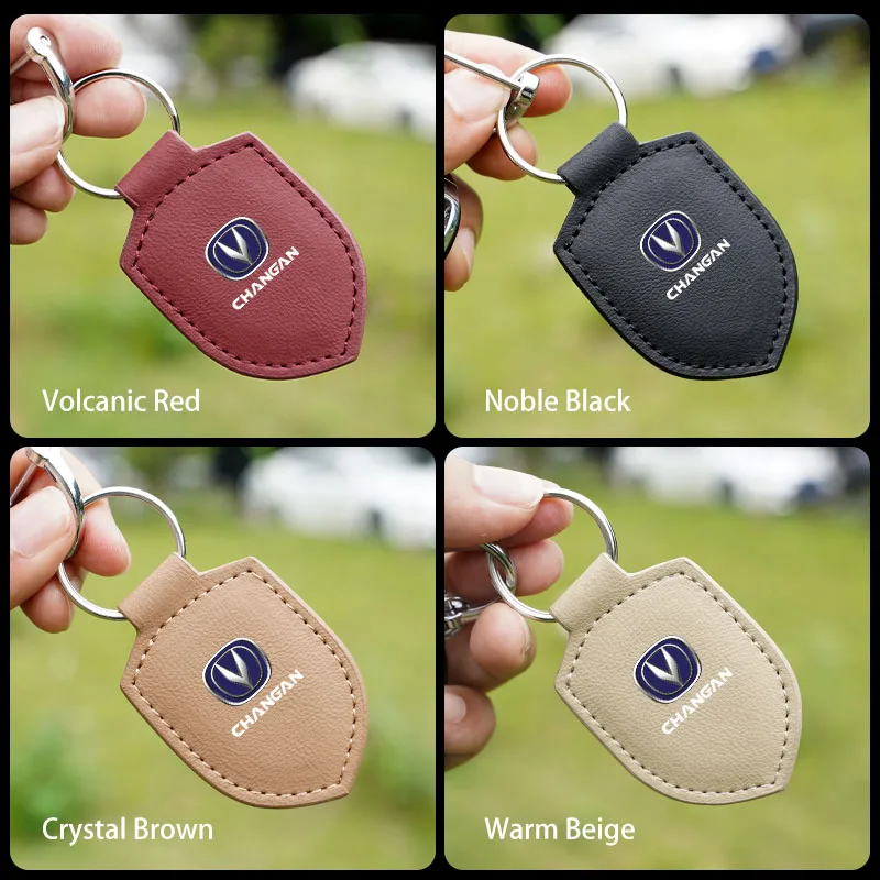 

Car Keychain Leather Fashion Simple Rotatable Braided Lanyard Pendant For Changan CS15 CX70 CS35 Alsvin CS75 2021 CS55 CS85 EADO