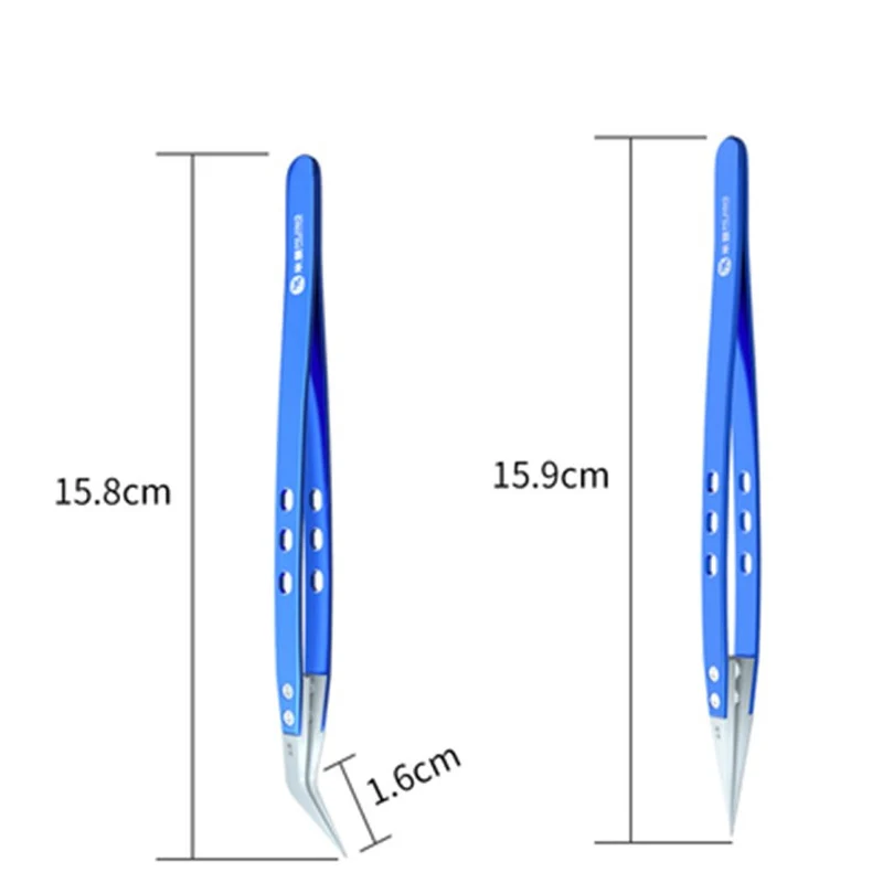 Керамический Пинцет MIJING, Антистатическая изоляция, щипцы с высокой термостойкостью, точные изогнутые прямые технические инструменты