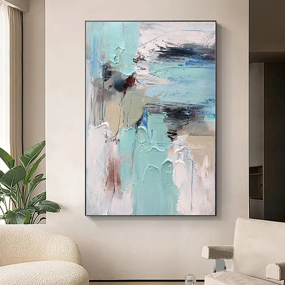 

HUACAN, современный холст, декоративное искусство, большая ручная роспись, абстрактная живопись маслом на холсте для гостиной, декор для стен, ...