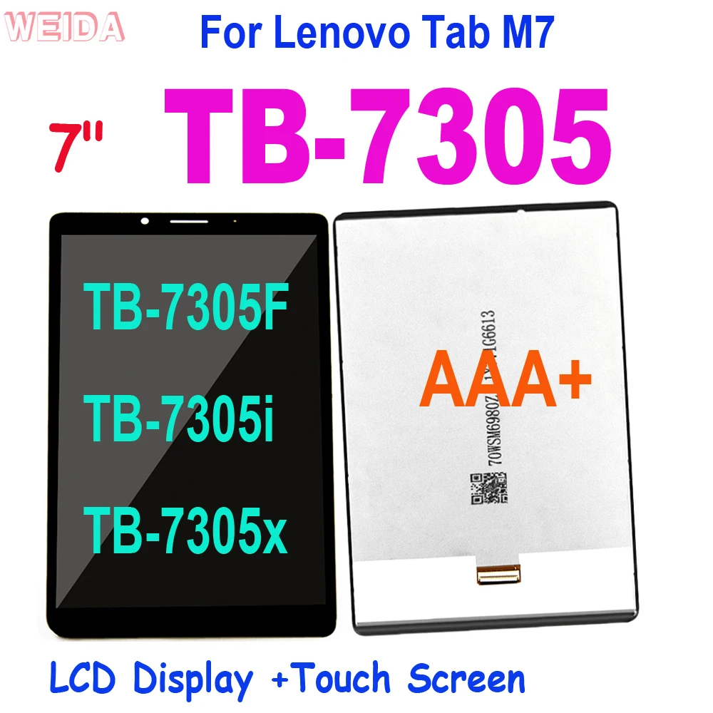 

ЖК-дисплей AAA + 7 дюймов для Lenovo Tab M7 TB-7305 TB-7305F TB-7305i 3G 4G WIFI, ЖК-дисплей с сенсорным экраном и дигитайзером в сборе