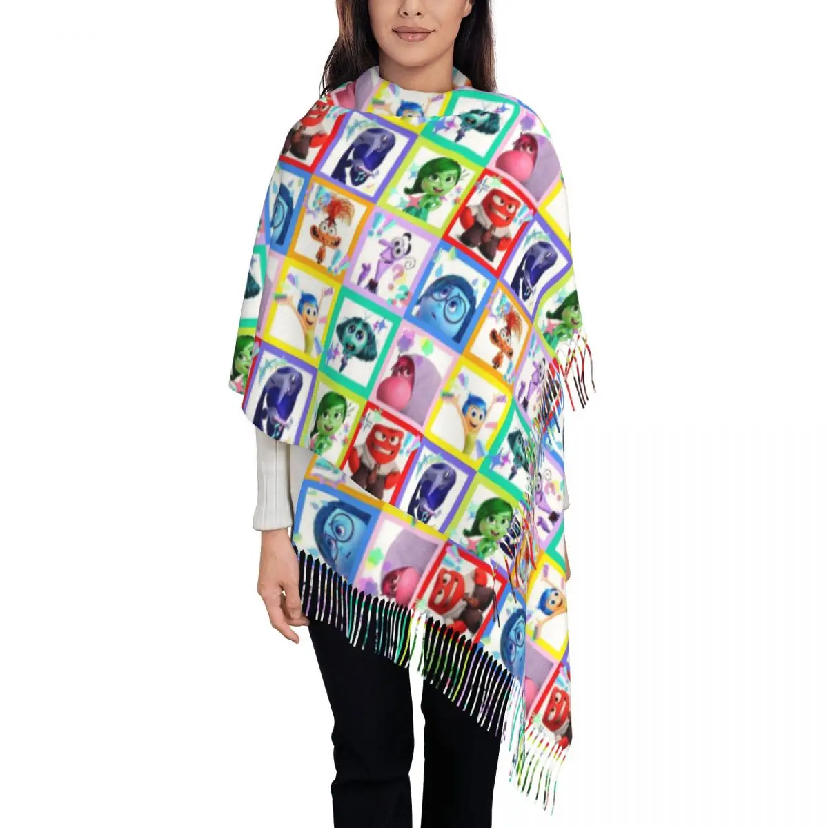 Пользовательские внутренние обои с героями мультфильмов шарф кисточками