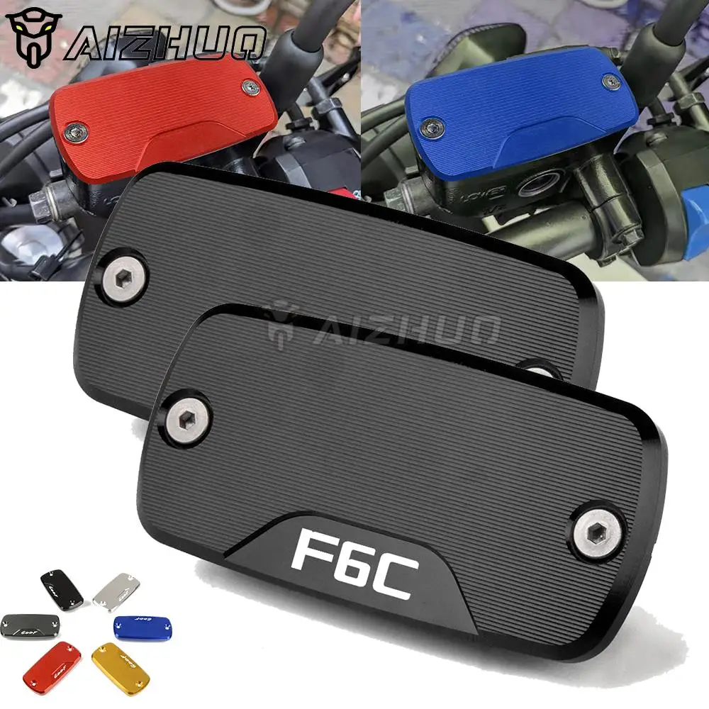 

F6C LOGO Motorcycle Front Brake Clutch Cylinder Fluid Reservoir Cover Cap For HONDA F6C 1996-2003 F6-C F-6C 2002 2001 2000 1999