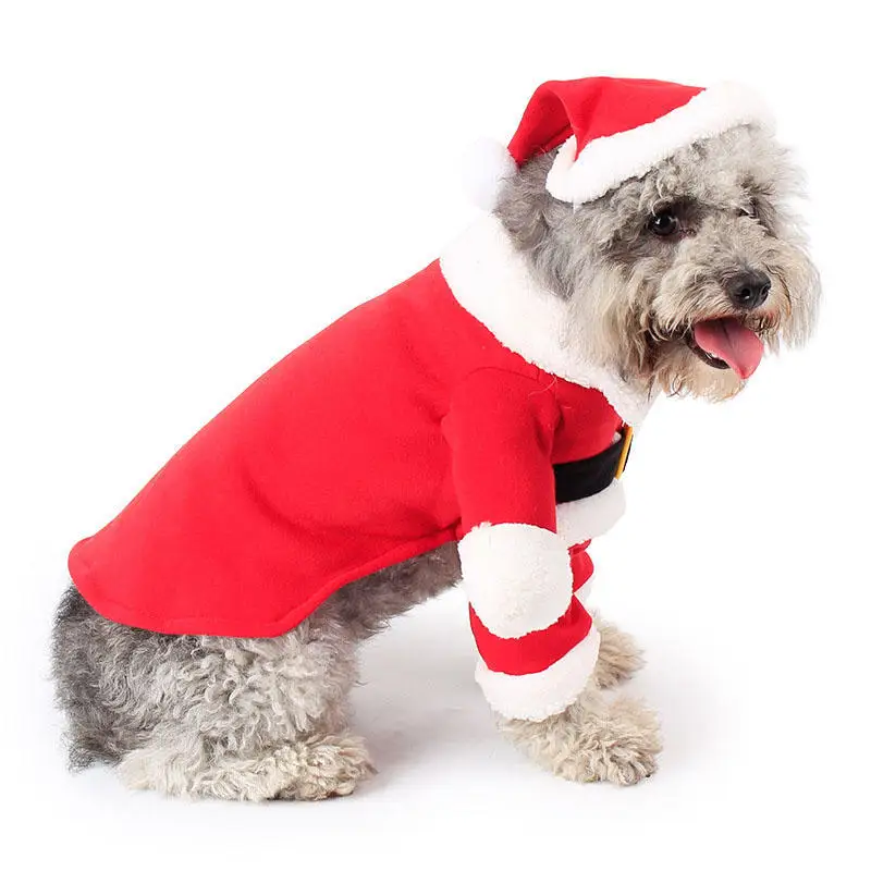 

Xmas Clothing for Pet Funny Three-dimensional Coat Puppy Dog Christmas Clothes Santa Claus Standing Costume for Cat Accessories