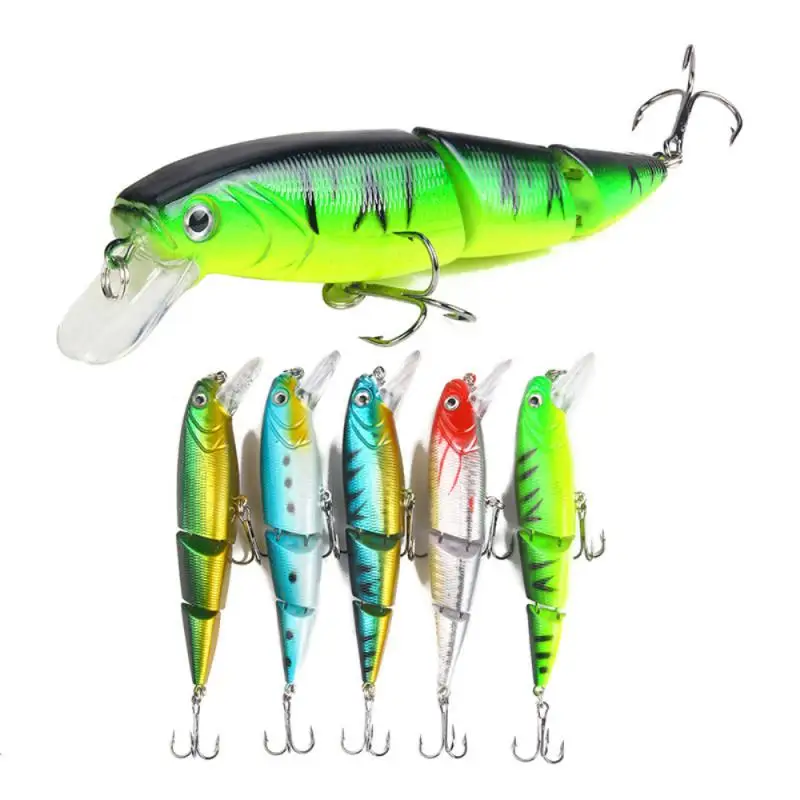 

Fishing Lure Plastic Colorful Bionic Three Festival Lures Hard Artificial Bait Floating Lightweight Portable Fishing Tackle Tool
