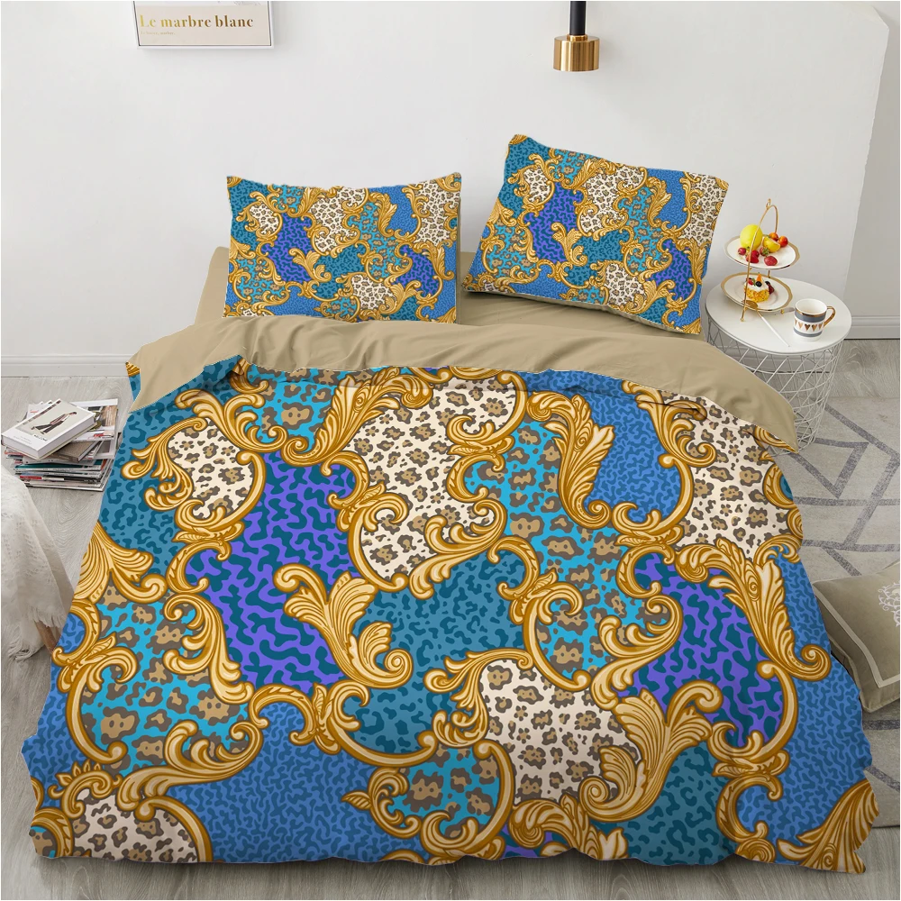 

Comfortable Blanket Quilt Cover Bed Set Palace Circle Duvet Cover Luxury 3D Bedding Set Europe Queen King Double Set