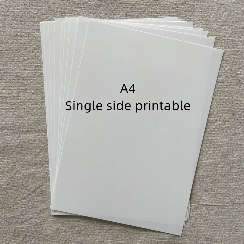 Термоусадочная пленка для струйной печати, 10 листов, белый/прозрачный