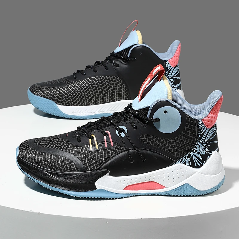 2023 Casual fashion high-quality fluorescent breathable actual game basketball shoes 36-45