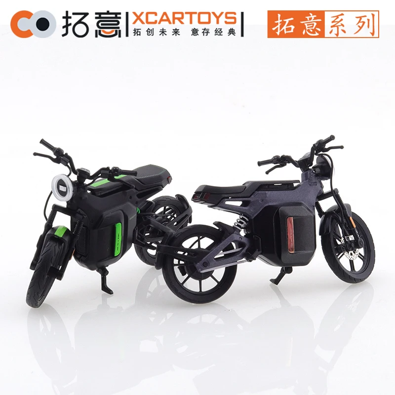 

XCarToys 1:24 Niu Technologies SQi Green Diecast Electric Bicycle Model Car LED Energy-saving Electric Bicycles Concept Toy Car