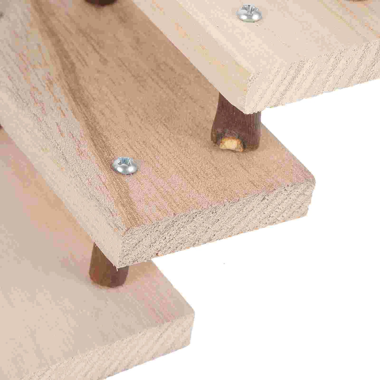 Лестница для восхождения хомяка игрушечная платформа крыс бревно деревянные